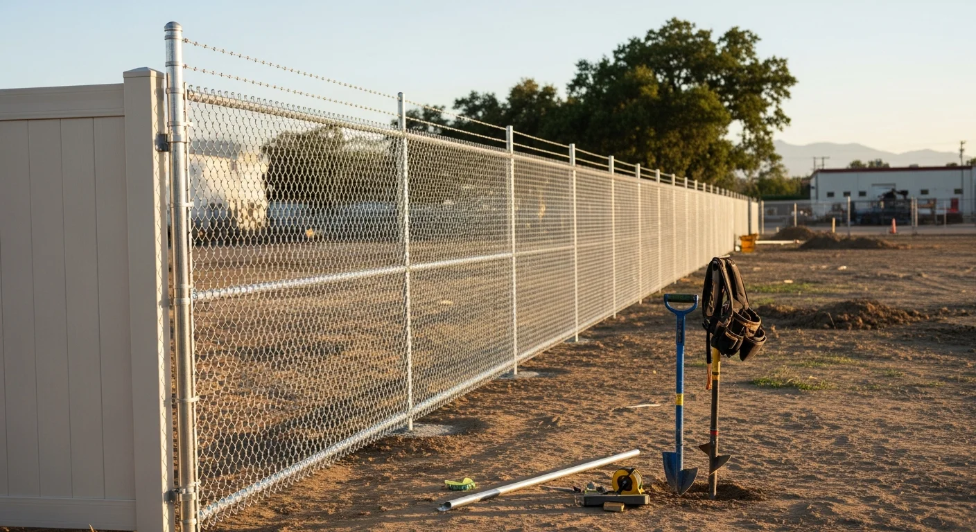 Commercial fence installation for businesses in Sacramento